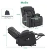 A size chart for a recliner chair, showing dimensions and maximum load capacity. Produktbild-Vorschau