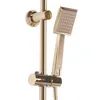 A close-up view of a gold-colored shower set mounted on a vertical pole. Podgląd zdjęcia produktu