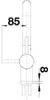 BLANCO LINUS-S, Grau, Hebelgriffe, Einzelbild, Keramik, Produktbild-Vorschau 7