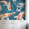Vlies Fototapete - Koi Fishes - Second Variant 100x70 cm Produktbild-Vorschau 1