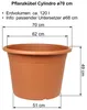 MePla - 3 Stück - Pflanzkübel Cylindro ø 70 terra Produktbild-Vorschau 2