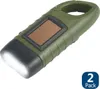 2er Solar-Handkurbel Taschenlampe, LED Notfall-Licht, Produktbild-Vorschau 2