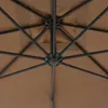 vidaXL Ombrellone semaforo con palo in acciaio 300 cm Taupe Anteprima dell’immagine prodotto 4
