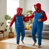 Onesie Kigurumi pigiama Super Mario costume travestimento Anteprima dell’immagine prodotto 6