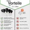 BACKLAxx® Schröpfgläser aus med. Echtglas mit Saugball Produktbild-Vorschau 6
