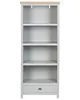 BELIANI Bücherregal Grau und Heller Holzfarbton Faserplatte Produktbild-Vorschau 5