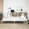 vidaXL Cadre de lit sans matelas Pliable blanc 90x190 cm Voir les images du produit 4