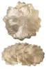 Tischset Metallic Blume 6er Set abwaschbar, rundes Platzset Produktbild-Vorschau 1