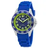 A close-up studio shot of a blue and green Ice Watch. Produktbild-Vorschau