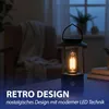 LED Solar Laterne Retro Henkel 12x20cm Kunststoff schwarz Produktbild-Vorschau 4