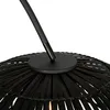 Orientalische Bogenlampe mit Schwarzem Bambusschirm Pua Produktbild-Vorschau 3