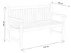 Milani Home - panca da giardino in teak 3 posti con Anteprima dell’immagine prodotto 5