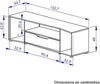 CALICOSY - Meuble TV gamer Hack - L163 x H48 x P45 cm Voir les images du produit 5