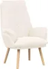 vidaXL Sessel Creme 69 x 74 x 93 cm Sherpa-Stoff Produktbild-Vorschau 1