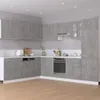 vidaXL Eckhängeschrank Betongrau 57x57x60 cm Holzwerkstoff Produktbild-Vorschau 4