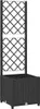 vidaXL Garten-Pflanzgefäß mit Spalier Schwarz 40 x 40 x 136 Produktbild-Vorschau 1
