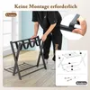 COSTWAY Portabagagli pieghevole set di 2, portabagagli a 2 Anteprima dell’immagine prodotto 6