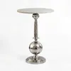 FineBuy Beistelltisch Rund 40x40cm Silber massive Produktbild-Vorschau 5