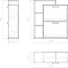 Scarpiera da ingresso Vicco Orlando Bianco 24.5 x 90 cm, Anteprima dell’immagine prodotto 7