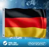 MONZANA® Bandiera Germania Nazionale 150x90cm Occhielli in Anteprima dell’immagine prodotto 4