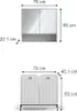Badmöbel-Set Vicco Eliza Weiß 2 Teile, Model 49872 Produktbild-Vorschau 7
