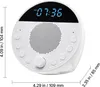 A white VEVOR white noise machine with a digital display showing the time. Náhľad obrázku produktu