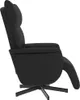 vidaXL Fauteuil relax avec repose-pieds Noir Similicuir Voir les images du produit 4
