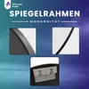 VBChome Rundes Spiegel 70 cm Schwarz Aluminiumrahmen – Produktbild-Vorschau 4