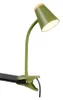 Lampada a pinza LED, flessibile. verdastra, H 33 cm Anteprima dell’immagine prodotto 1