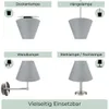 Wogati® Premium Lampenschirm E14/E27 Baumwolle | Braun / Produktbild-Vorschau 3