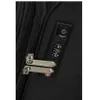 A close-up of a black suitcase with a TSA combination lock and zipper pulls. Produktbild-Vorschau