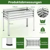 Jardinière surélevée en métal COSTWAY, jusqu'à 80 kg, bac Voir les images du produit 2