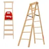 KADAX houten trap, uitschuifbaar, 2x7 treden, inklapbaar, Productafbeelding-voorbeeld 1