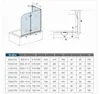 AICA 120cmx140cm Badewannenaufsatz 6mm NANO ESG-glas mit Produktbild-Vorschau 5