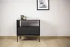 Eleganti gambe per mobili in cromo nero, altezza 15 cm - Anteprima dell’immagine prodotto 4
