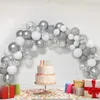 Ballons métalliques argent chrome fête anniversaire Voir les images du produit 8