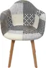 Lot de 2 Fauteuils - HOME DECO FACTORY - Patchwork - Voir les images du produit 2