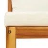 Gartensofa ohne Armlehnen mit Kissen Holz Akazie & Rattan Produktbild-Vorschau 8