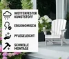 Keter Adirondack-Stuhl Troy Weiß Produktbild-Vorschau 7
