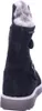 A black boot with fur trim is shown from the side against a white background. Produktbild-Vorschau