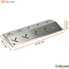 A silver metal aroma rail with dimensions indicated by orange lines and text. Náhľad obrázku produktu