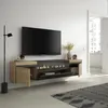 COZY Meuble TV, Banc Télé, 200x35x45cm, Pour les TV jusqu'à Voir les images du produit 3