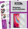 A collage showing instructions for applying a screen protector and a product shot of a screen protector on a phone. Náhľad obrázku produktu