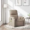 vidaXL Massagesessel Taupe Mikrofasergewebe Produktbild-Vorschau 2