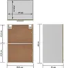 vidaXL Armadio a muro rovere Sonoma 39,5x31x60 cm Materiale Anteprima dell’immagine prodotto 7