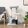 PawHut Kratzbaum Katzenbaum mit Massageecke Katzenhöhle Produktbild-Vorschau 8