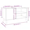 Skříňka na LP desky bílá 84,5 x 38 x 48 cm kompozitní dřevo Náhled obrázku produktu 9