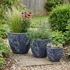 Teramico Vaso in Vetroceramica Egg-Pot Lava Blu, Ø 38 cm Anteprima dell’immagine prodotto 1