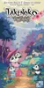 A family of pandas walking on a path in a colorful, stylized forest with a traditional Japanese house in the background. Podgląd zdjęcia produktu