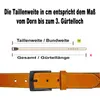 Büffelleder Gürtel in Schwarz 38 mm breit, Zeitlos für Produktbild-Vorschau 5